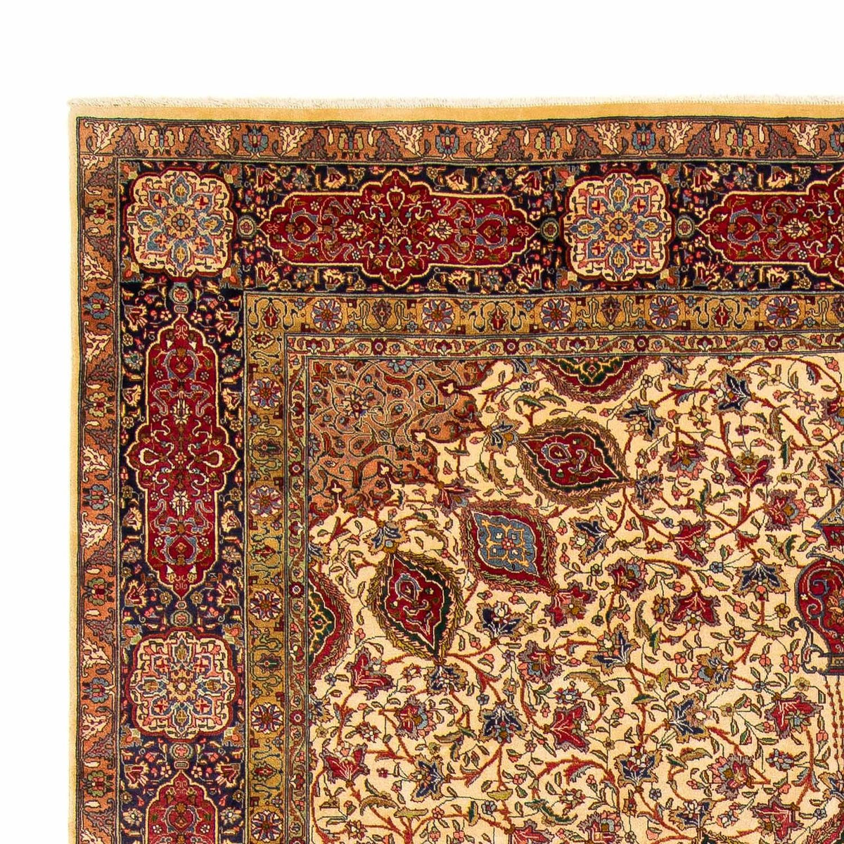 Täbriz - 50 Raj Teppich 290x393cm - Perserteppich - hellbraun
