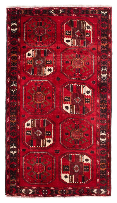 Belutsch Teppich 106x190cm - Orientteppich - dunkelrot