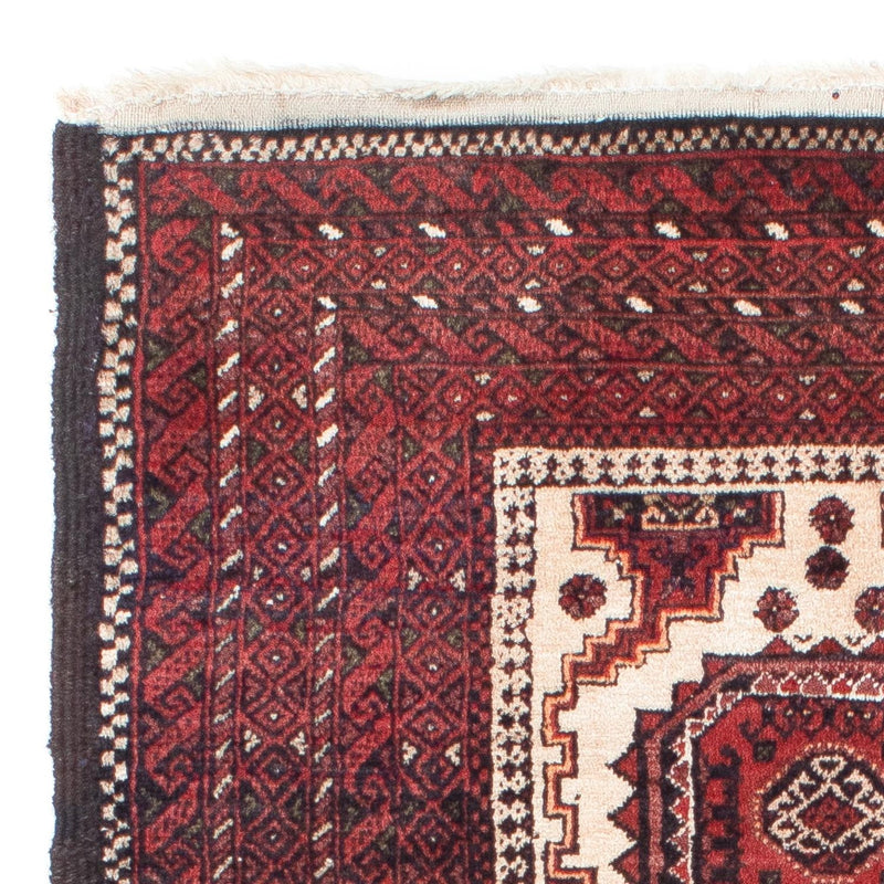 Belutsch Teppich 92x144cm - Orientteppich - dunkelrot