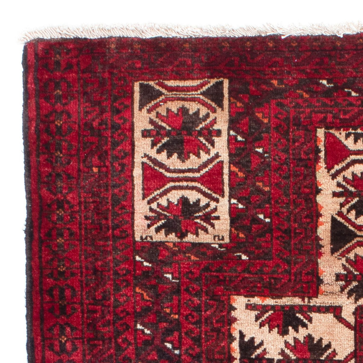 Belutsch Teppich 91x136cm - Orientteppich - dunkelrot