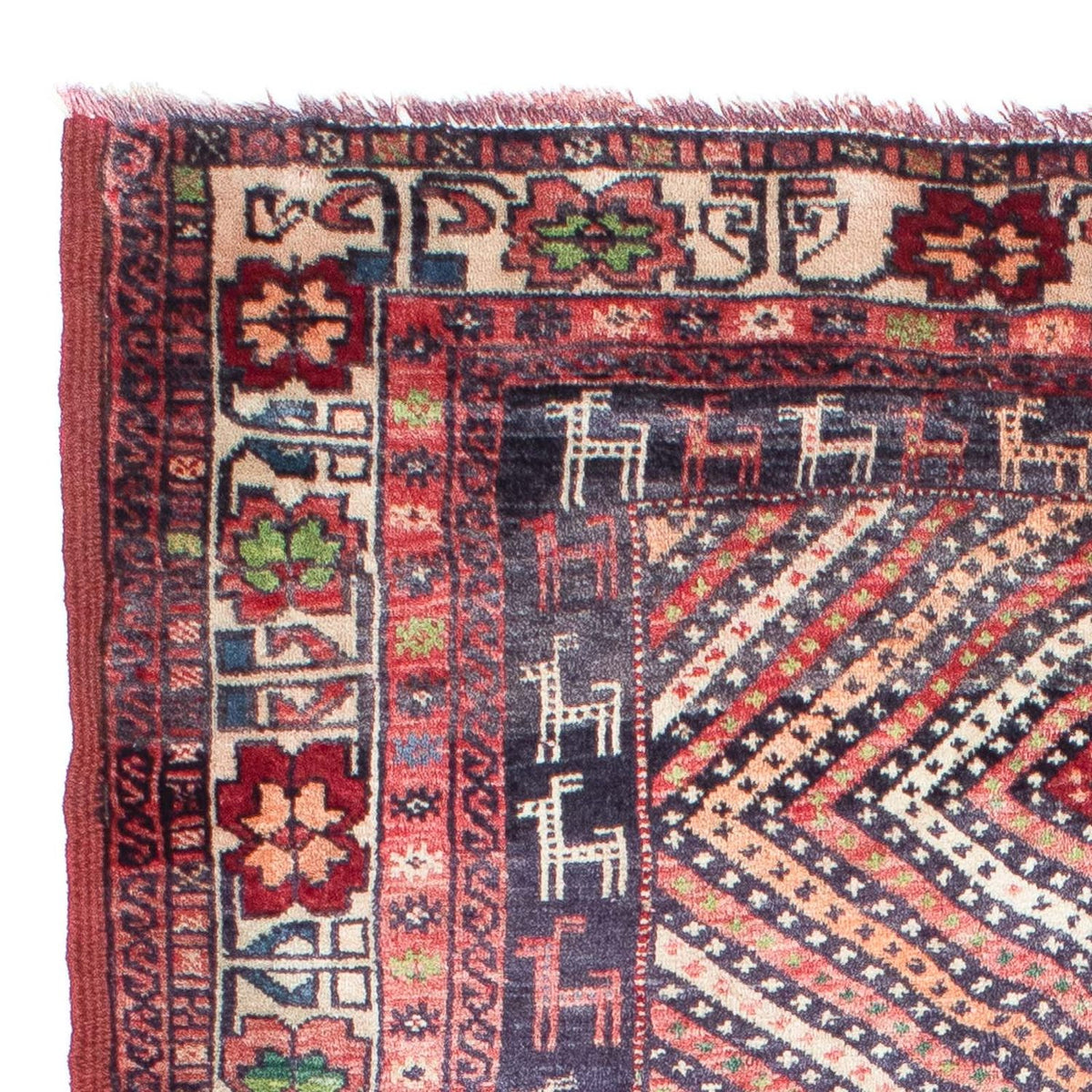 Belutsch Teppich 104x157cm - Orientteppich - mehrfarbig