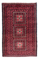 Belutsch Teppich 103x158cm - Orientteppich - dunkelrot