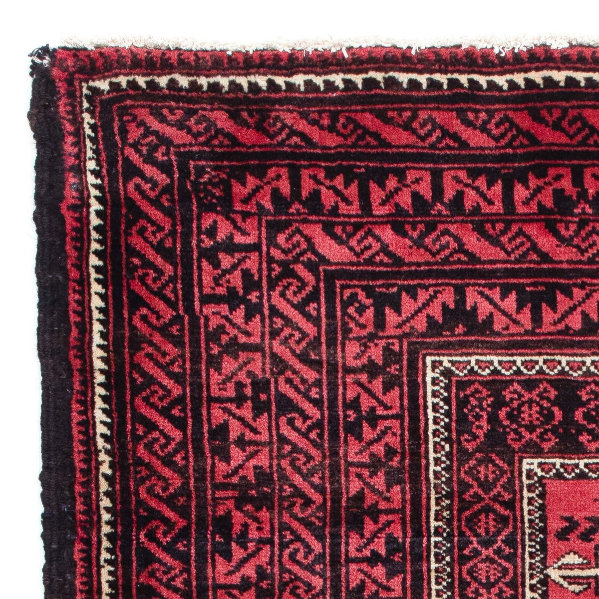 Belutsch Teppich 103x158cm - Orientteppich - dunkelrot
