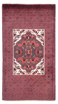 Belutsch Teppich 87x156cm - Orientteppich - dunkelrot – product image