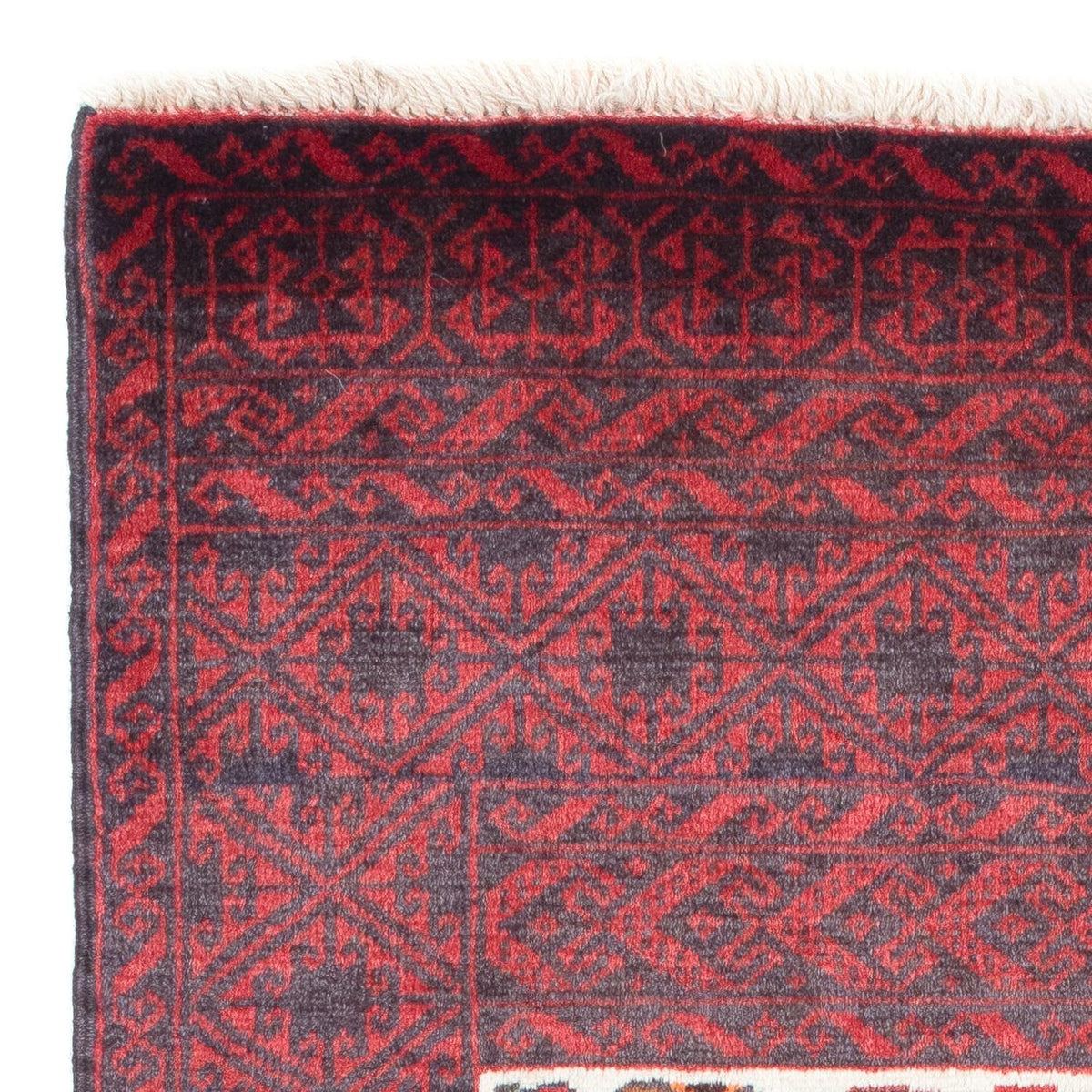 Belutsch Teppich 87x156cm - Orientteppich - dunkelrot