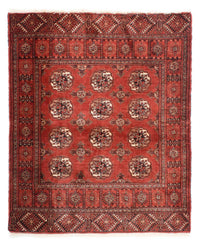 Belutsch Teppich 121x143cm - Orientteppich - dunkelrot – product image