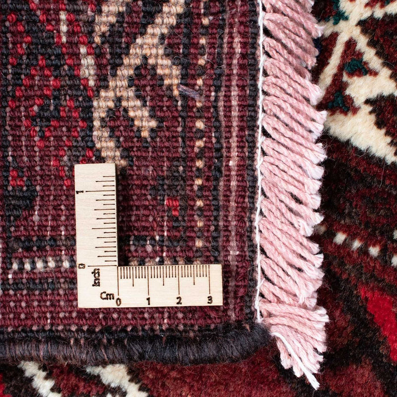 Belutsch Teppich 102x145cm - Orientteppich - dunkelrot