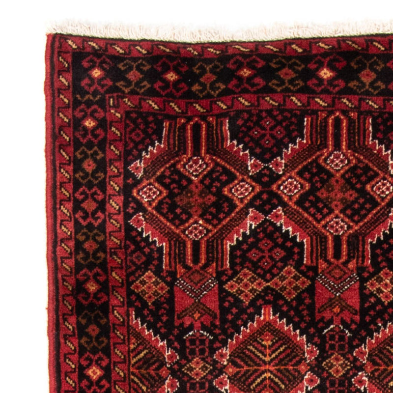 Belutsch Teppich 96 x 184 cm - dunkelrot
