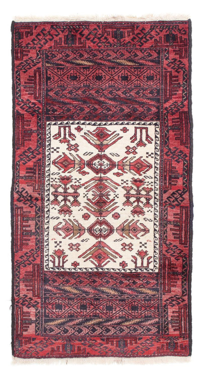 Belutsch Teppich 77x146cm - Orientteppich - hellrot