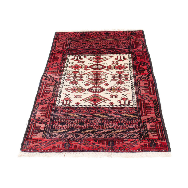 Belutsch Teppich 77x146cm - Orientteppich - hellrot