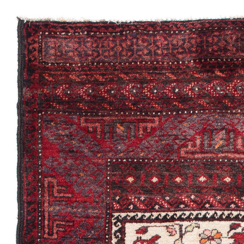 Belutsch Teppich 92x155cm - Orientteppich - dunkelrot