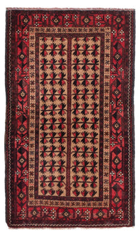 Belutsch Teppich 98x156cm - Orientteppich - braun – product image