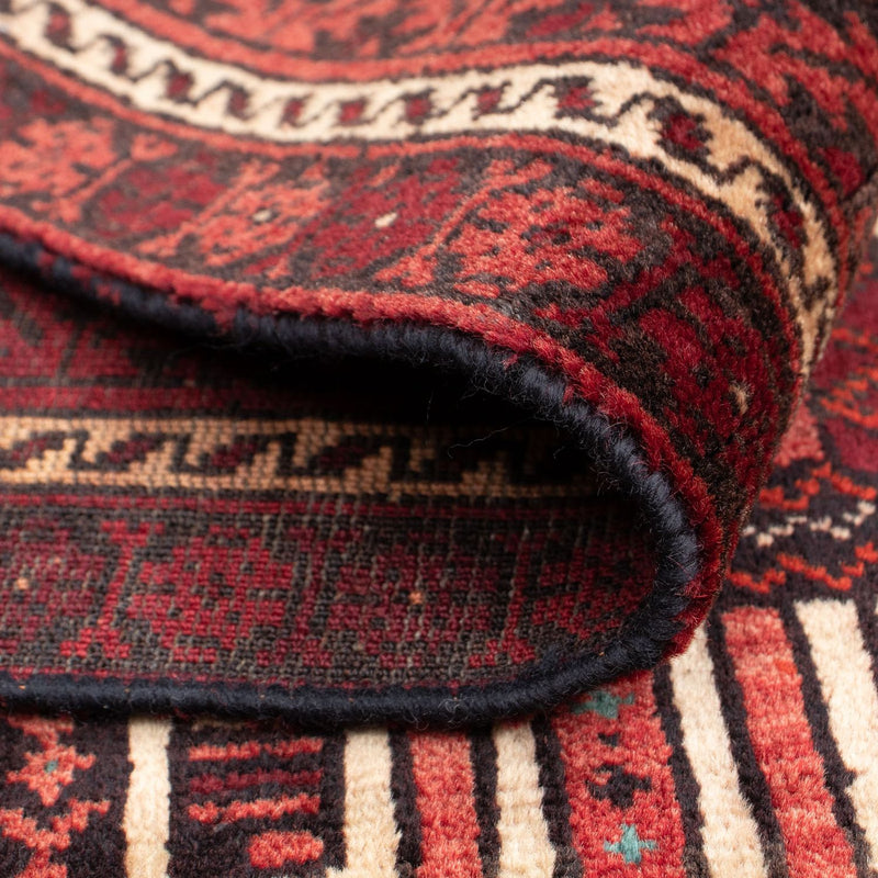 Belutsch Teppich 89x138cm - Orientteppich - dunkelrot