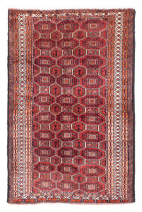 Belutsch Teppich 94x134cm - Orientteppich - dunkelrot – product image