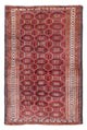 Belutsch Teppich 94x134cm - Orientteppich - dunkelrot