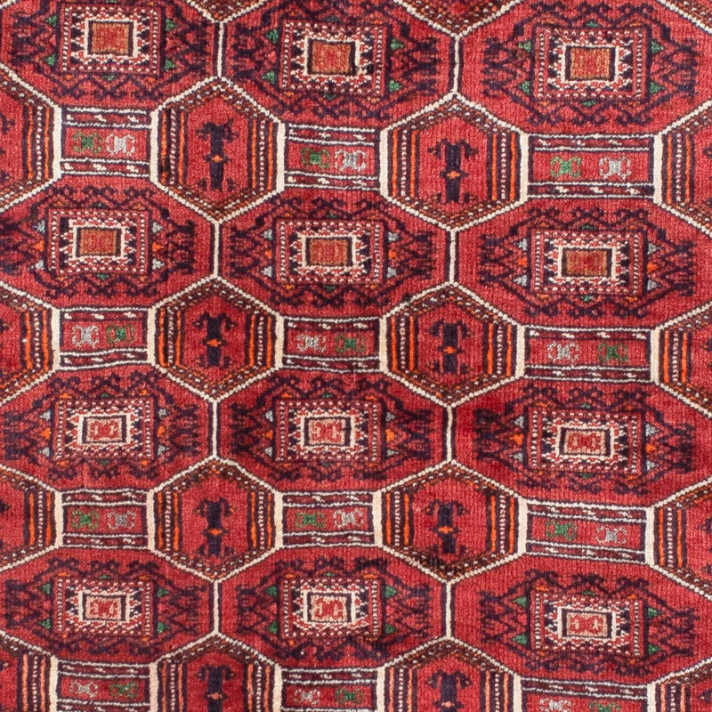 Belutsch Teppich 94x134cm - Orientteppich - dunkelrot