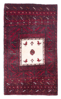 Belutsch Teppich 92x148cm - Orientteppich - dunkelrot – product image