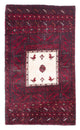 Belutsch Teppich 92x148cm - Orientteppich - dunkelrot