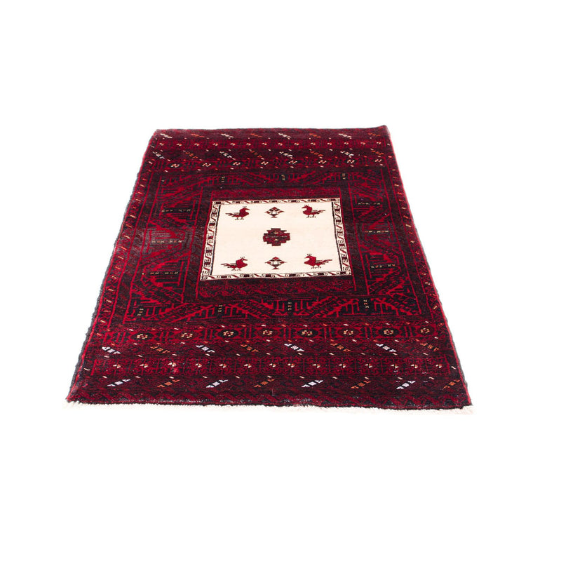 Belutsch Teppich 92x148cm - Orientteppich - dunkelrot