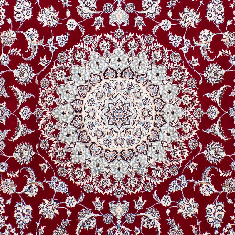 Nain - 6La Teppich 158x196cm - Perserteppich - dunkelrot