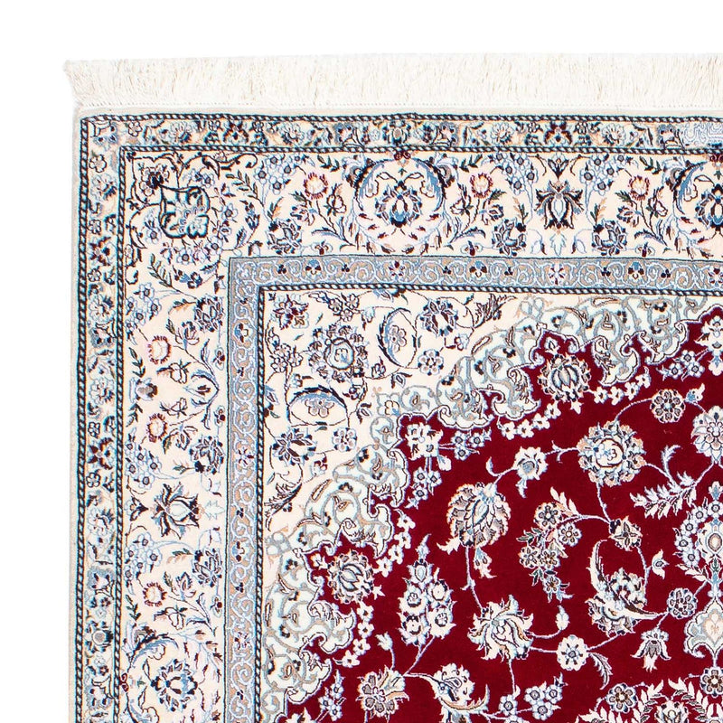 Nain - 6La Teppich 158x196cm - Perserteppich - dunkelrot