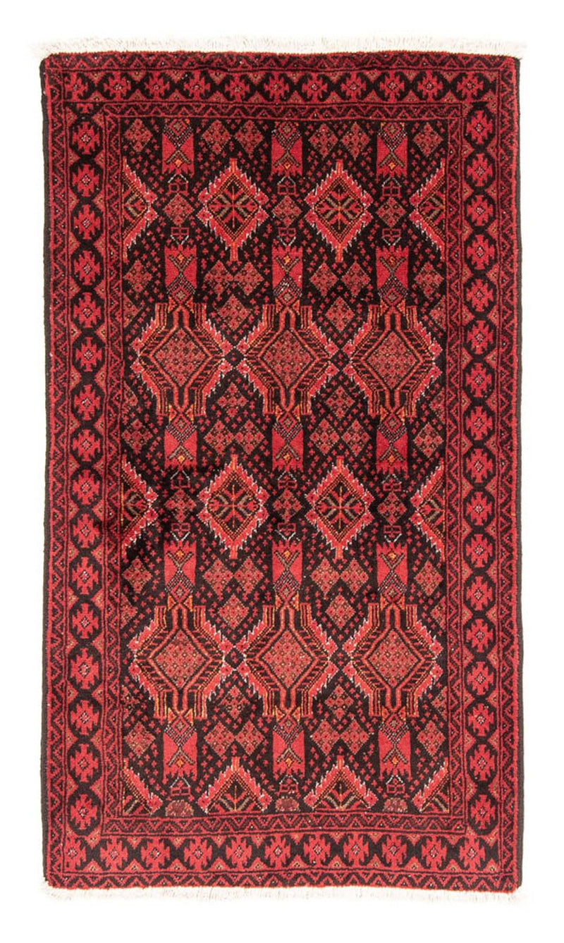 Belutsch Teppich 102x181cm - Orientteppich - rot