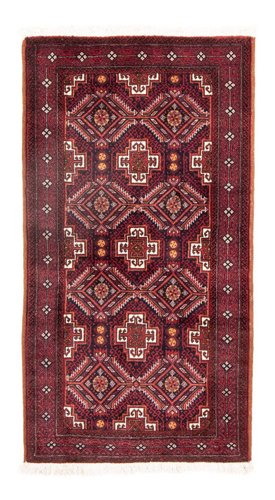 Belutsch Teppich 81x152cm - Orientteppich - dunkelrot