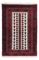 Belutsch Teppich 102x142cm - Orientteppich - dunkelrot