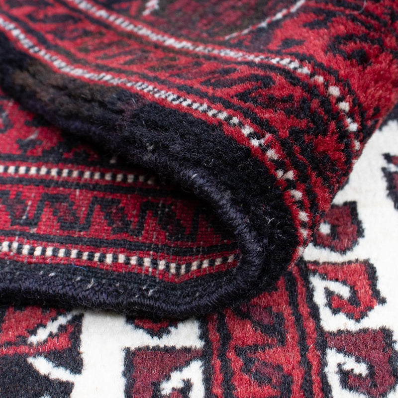 Belutsch Teppich 102x142cm - Orientteppich - dunkelrot