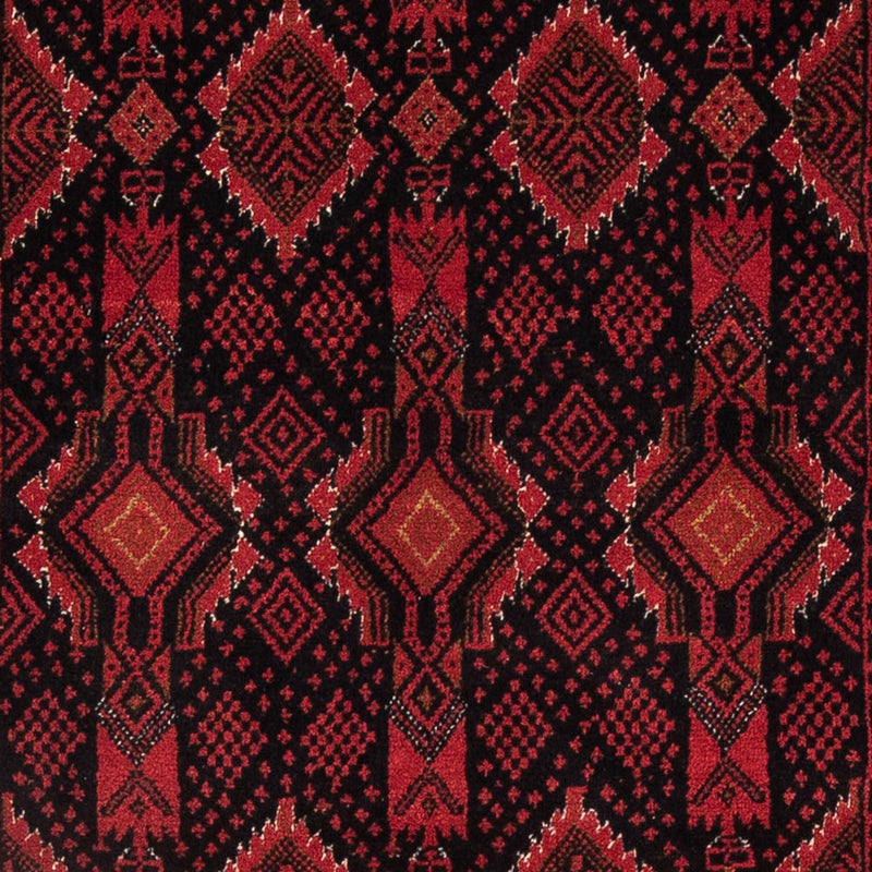 Belutsch Teppich 102x182cm - Orientteppich - dunkelrot