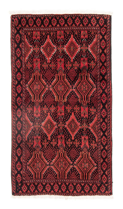 Belutsch Teppich 104x189cm - Orientteppich - rot