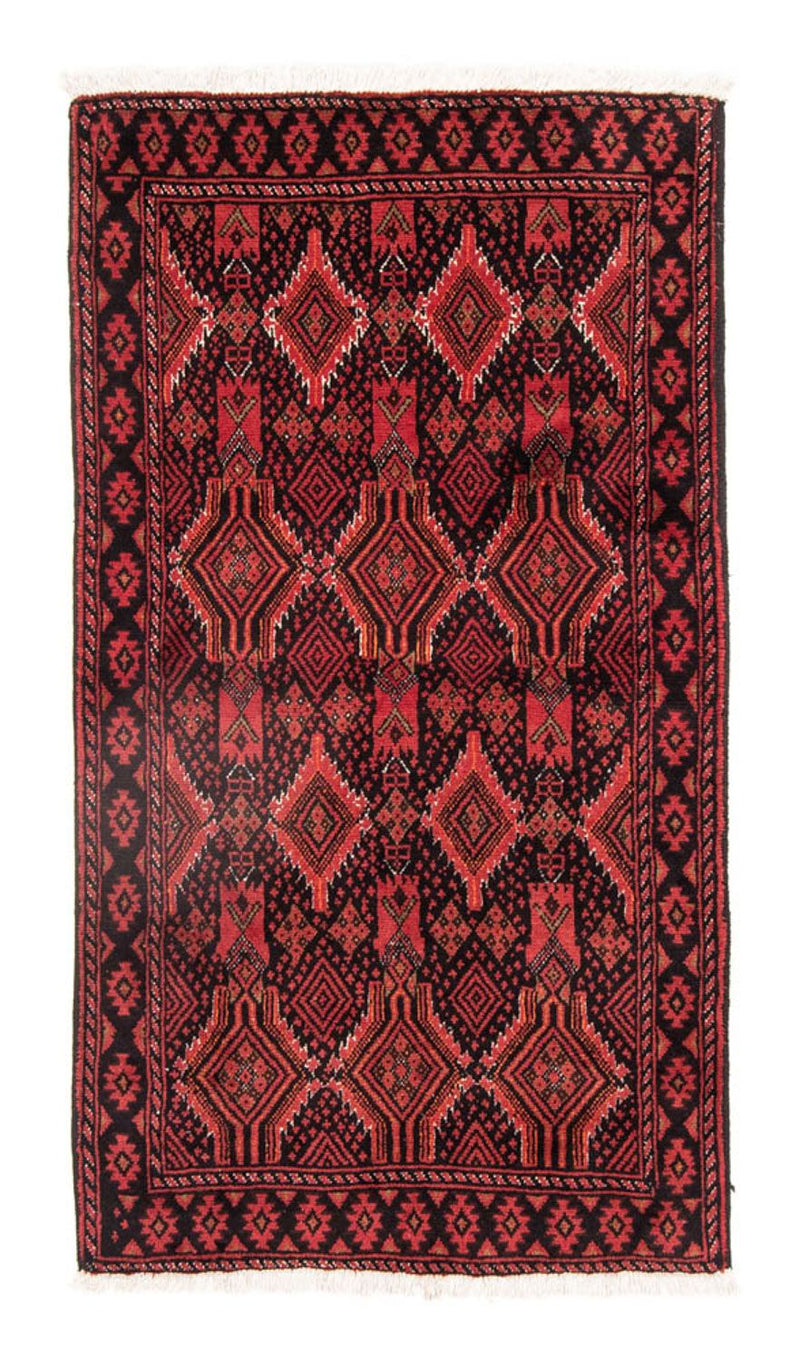 Belutsch Teppich 104x189cm - Orientteppich - rot