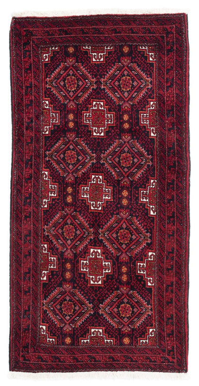 Belutsch Teppich 87x164cm - Orientteppich - dunkelrot