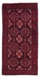 Belutsch Teppich 87x164cm - Orientteppich - dunkelrot