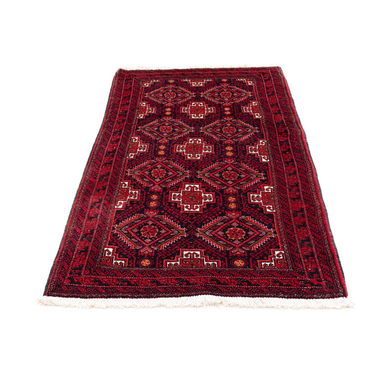 Belutsch Teppich 87x164cm - Orientteppich - dunkelrot