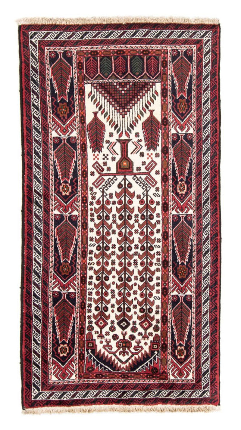Belutsch Teppich 101 x 191 cm - rot