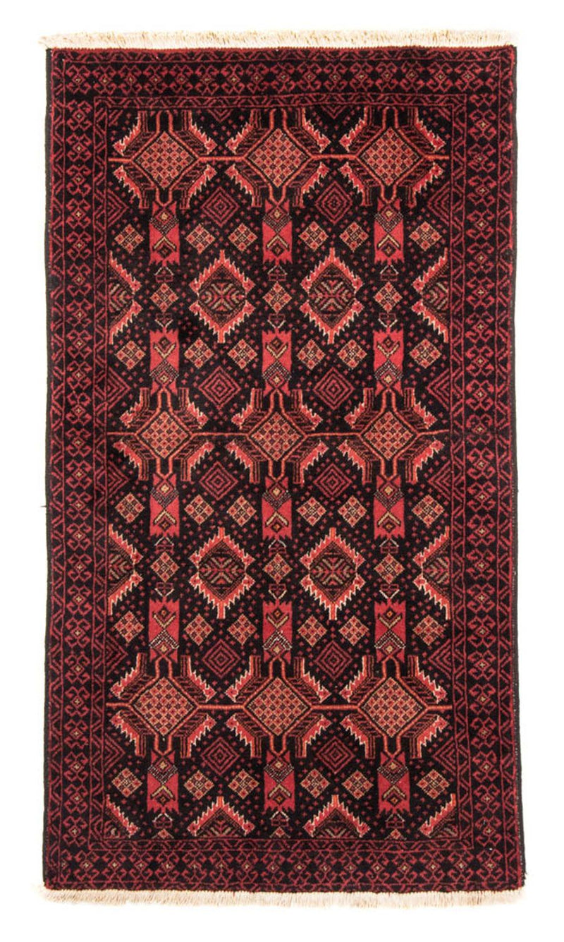 Belutsch Teppich 101x176cm - Orientteppich - hellrot