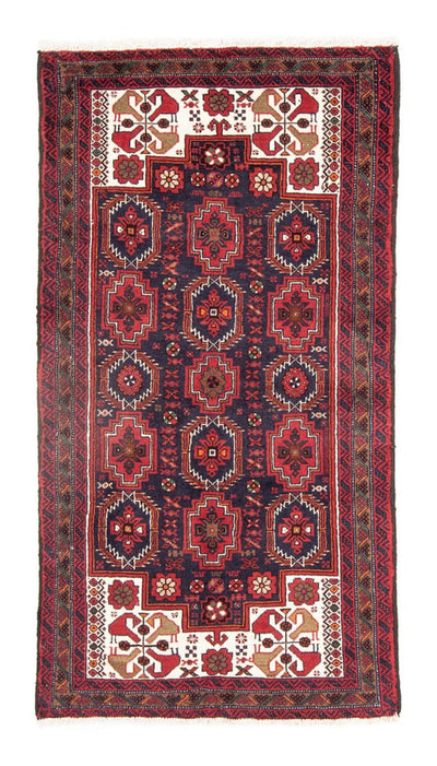 Belutsch Teppich 100x188cm - Orientteppich - rot