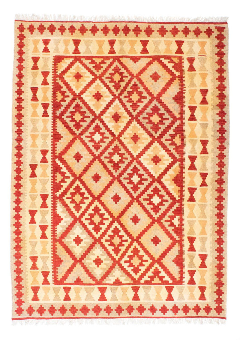 Kelim Fars Teppich 155x211cm - rot