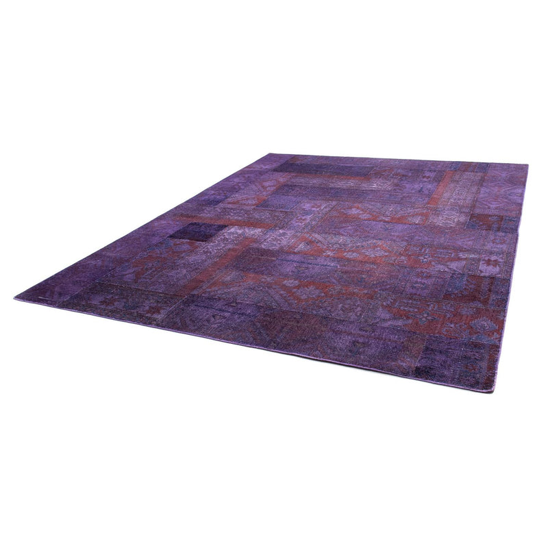 Patchwork Teppich 239x299cm - Orientteppich - lila