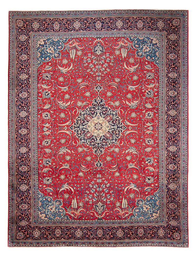 Patchwork Teppich 270x355cm - Orientteppich - hellrot