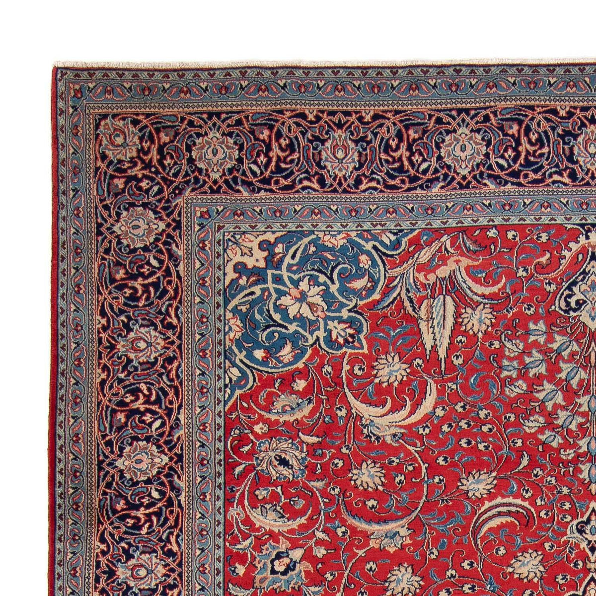 Patchwork Teppich 270x355cm - Orientteppich - hellrot