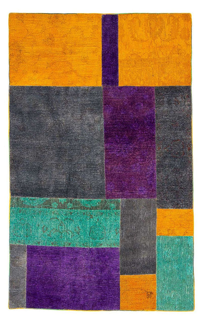 Patchwork Teppich 146x237cm - Orientteppich - mehrfarbig