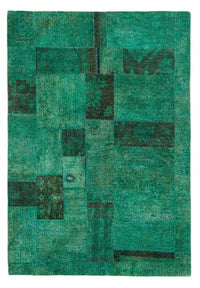 Patchwork Teppich 156x237cm - Orientteppich - grün – product image