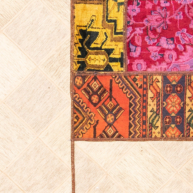 Patchwork Teppich 194x249cm - Orientteppich - mehrfarbig