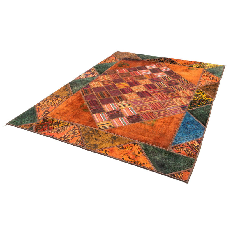 Patchwork Teppich 164x225cm - Orientteppich - mehrfarbig