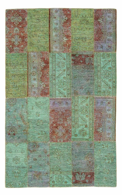 Patchwork Teppich 148x242cm - Orientteppich - mehrfarbig