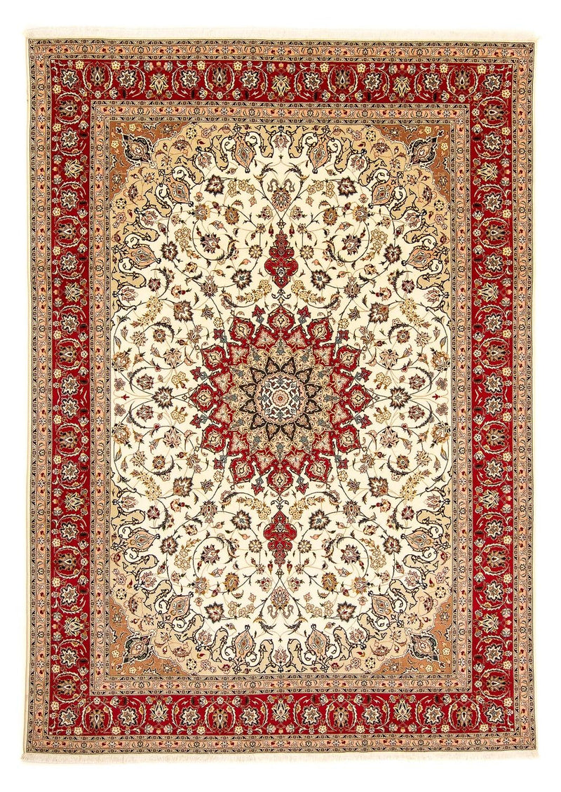 Täbriz - 50 Raj Teppich 251x350cm - Perserteppich - beige