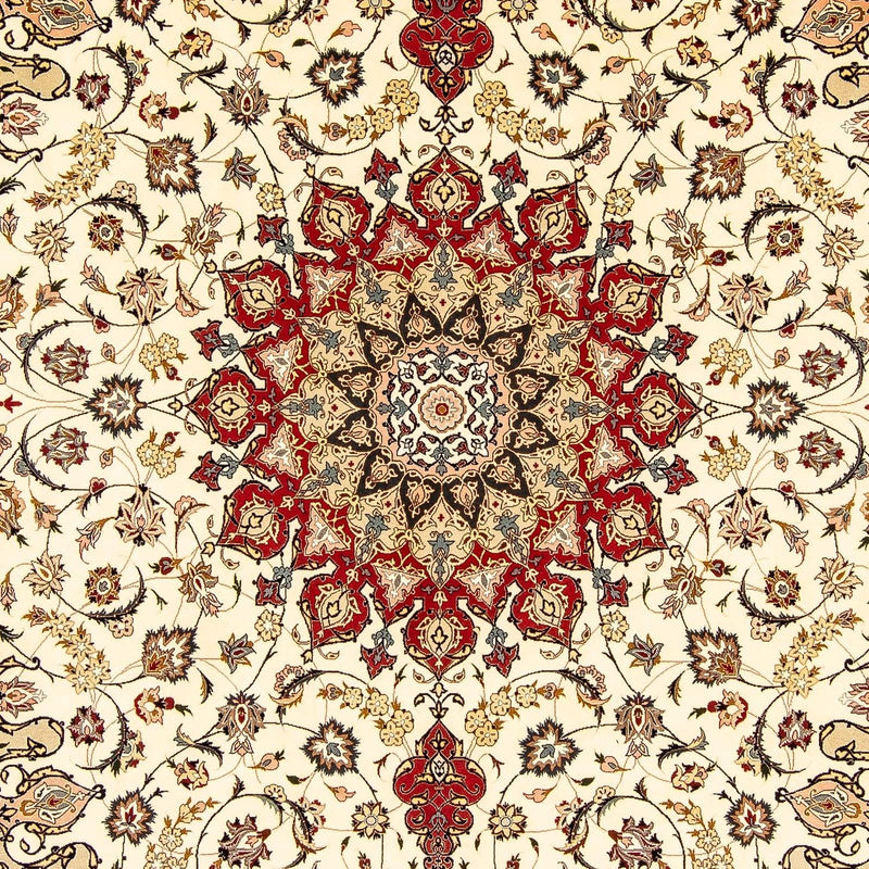 Täbriz - 50 Raj Teppich 251x350cm - Perserteppich - beige