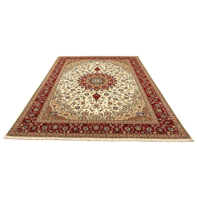 Täbriz - 50 Raj Teppich 251x350cm - Perserteppich - beige